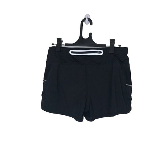 Athleta Size Med Black Dual  Layer Workout Shorts Size S - Picture 3 of 5